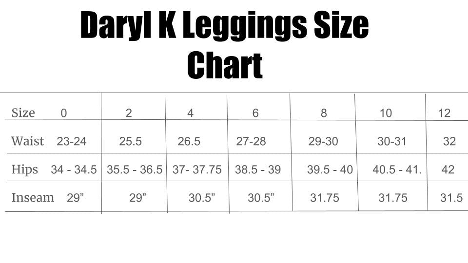 Legging Size Chart & How to Measure Leggings Size in 2023 - SizeSavvy | Size  chart, Chart, Measurements